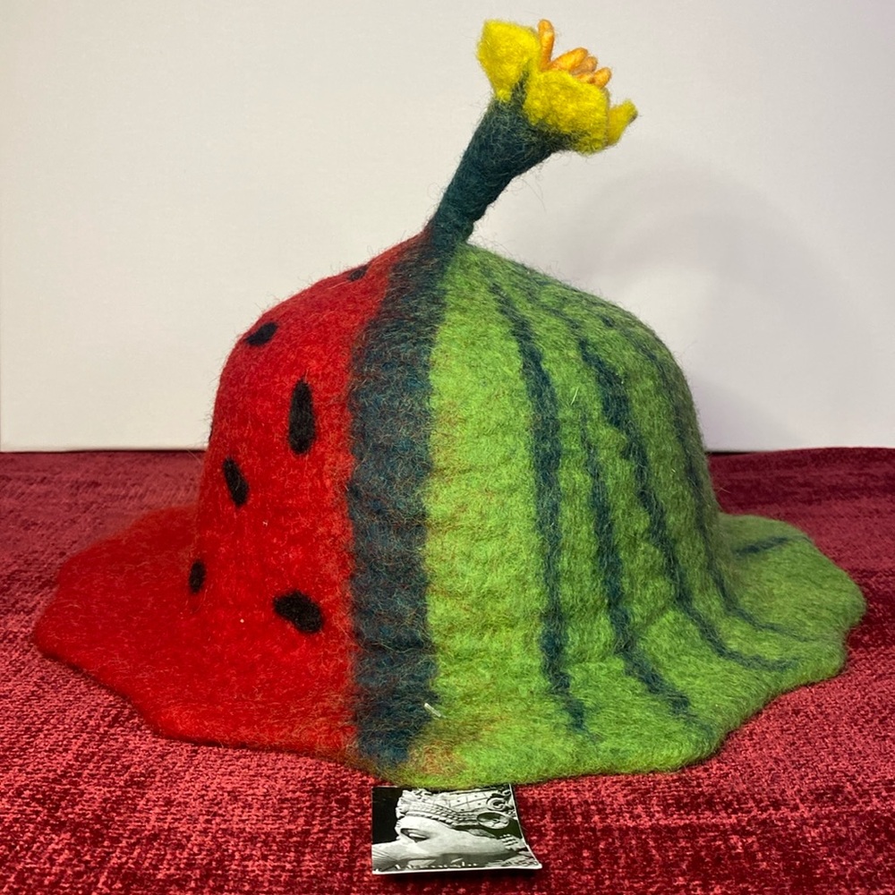 1
/
of
2

Hand felted Watermelon Wool Hat.